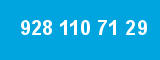 928 110 71 29